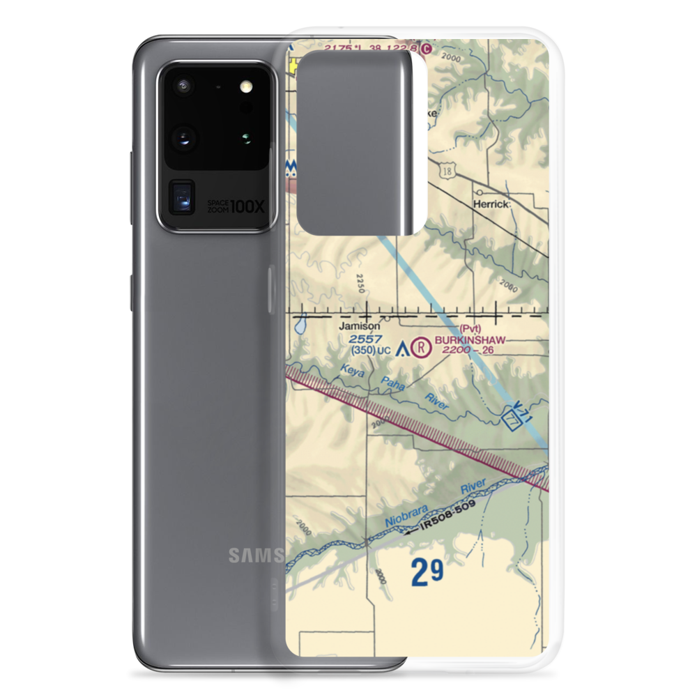 Burkinshaw Field (3NE6) VFR Sectional Samsung Case Samsung Galaxy S20 Ultra model shown