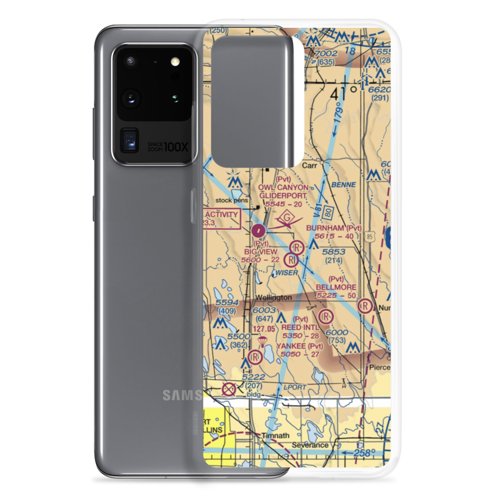 Burnham Field (6CO1) VFR Sectional Samsung Case Samsung Galaxy S20 Ultra model shown