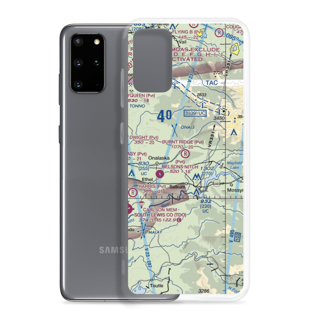 Burnt Ridge Airstrip (WN74) VFR Sectional Samsung Case Samsung Galaxy S20 Plus model shown