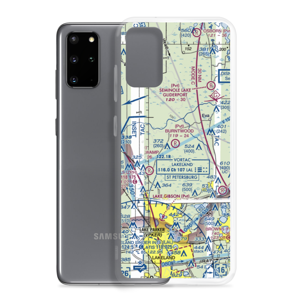 Burntwood Ranch Airport (FL43) VFR Sectional Samsung Case Samsung Galaxy S20 Plus model shown