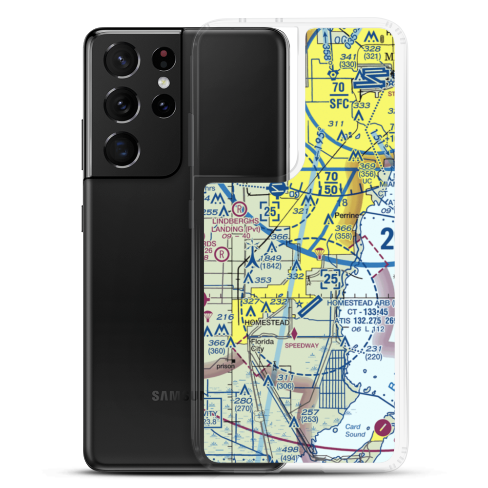 Burrs Strip (14FA) VFR Sectional Samsung Case Samsung Galaxy S21 Ultra model shown