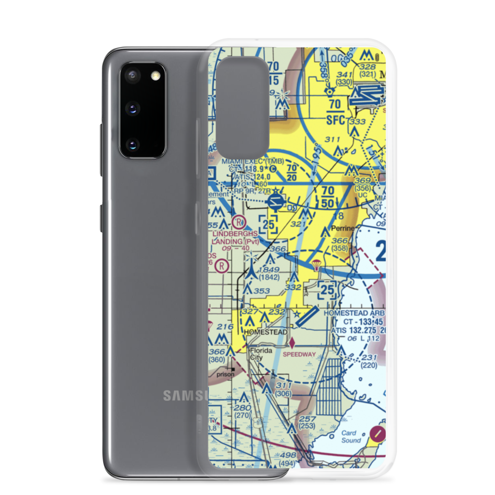 Burrs Strip (14FA) VFR Sectional Samsung Case Samsung Galaxy S20 model shown
