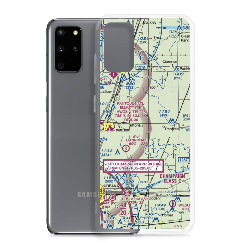 Busboom Airport (IL45) VFR Sectional Samsung Case Samsung Galaxy S20 Plus model shown