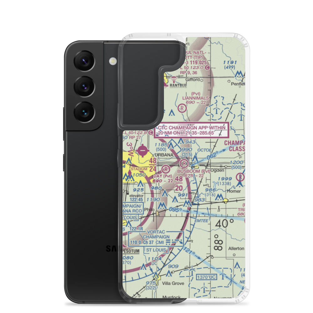 Busboom RLA Restricted Landing Area (0LL5) VFR Sectional Samsung Case Samsung Galaxy S22 model shown