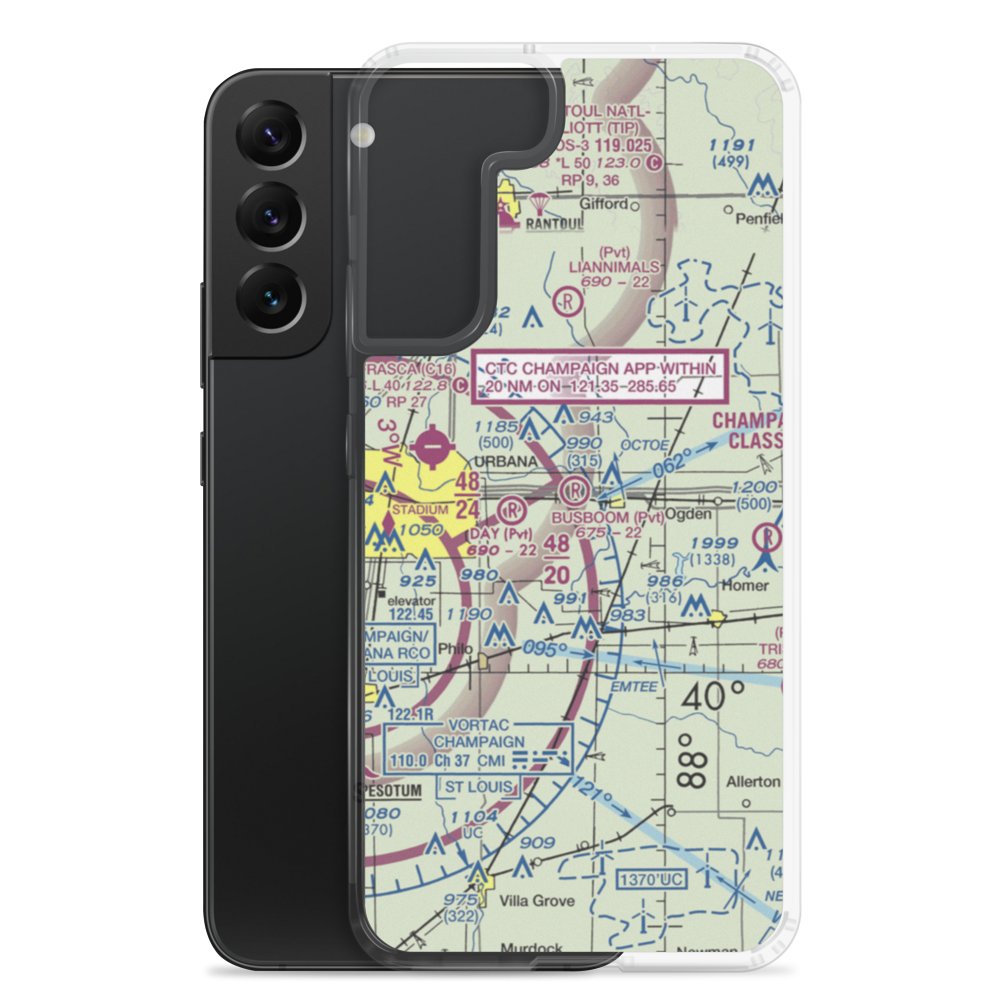 Busboom RLA Restricted Landing Area (0LL5) VFR Sectional Samsung Case Samsung Galaxy S22 Plus model shown
