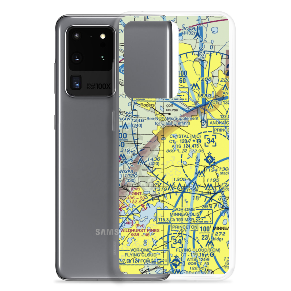 Busch's Fish Lake Seaplane Base (MN30) VFR Sectional Samsung Case Samsung Galaxy S20 Ultra model shown