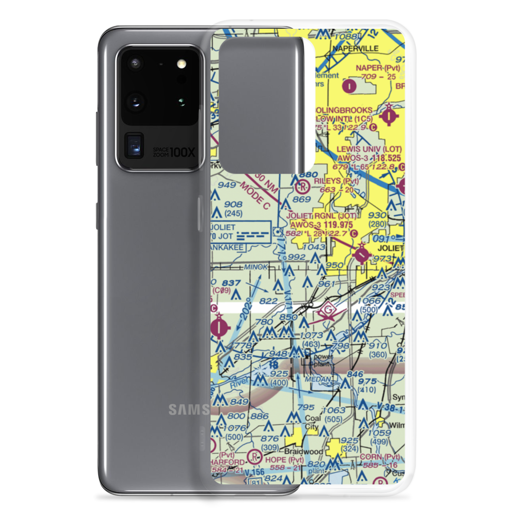 Bushby RLA Restricted Landing Area (87IL) VFR Sectional Samsung Case Samsung Galaxy S20 Ultra model shown
