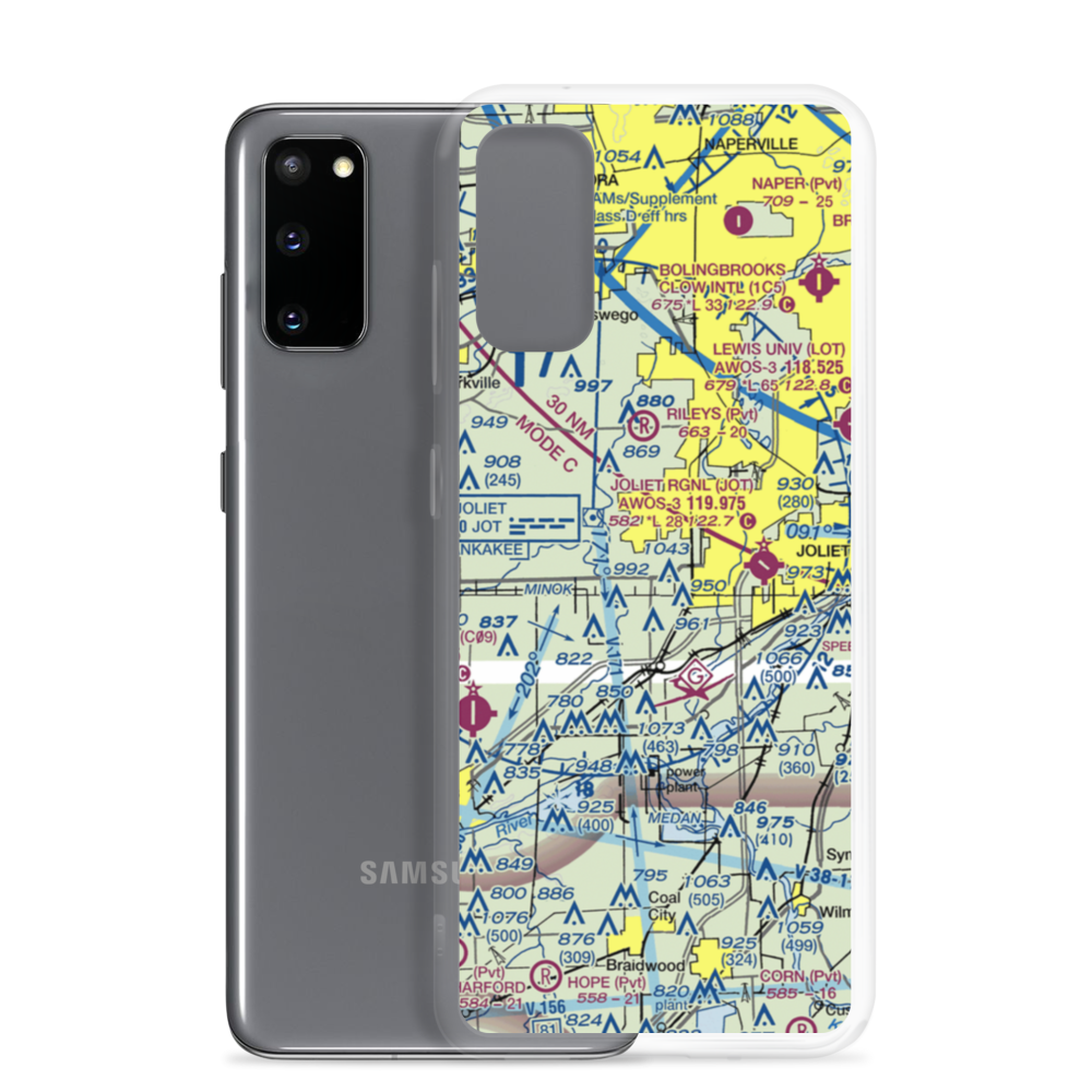 Bushby RLA Restricted Landing Area (87IL) VFR Sectional Samsung Case Samsung Galaxy S20 model shown