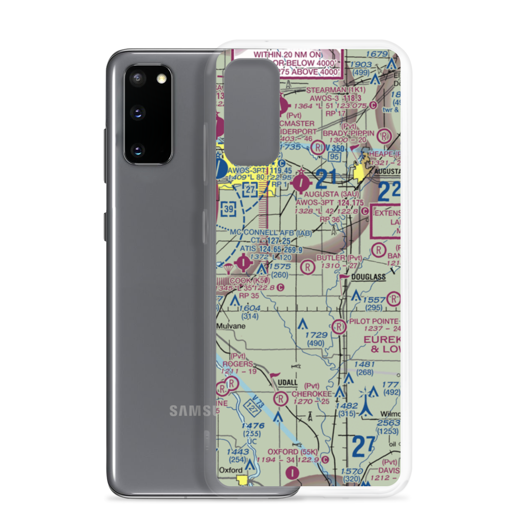 Butler Airpark (4KS7) VFR Sectional Samsung Case Samsung Galaxy S20 model shown