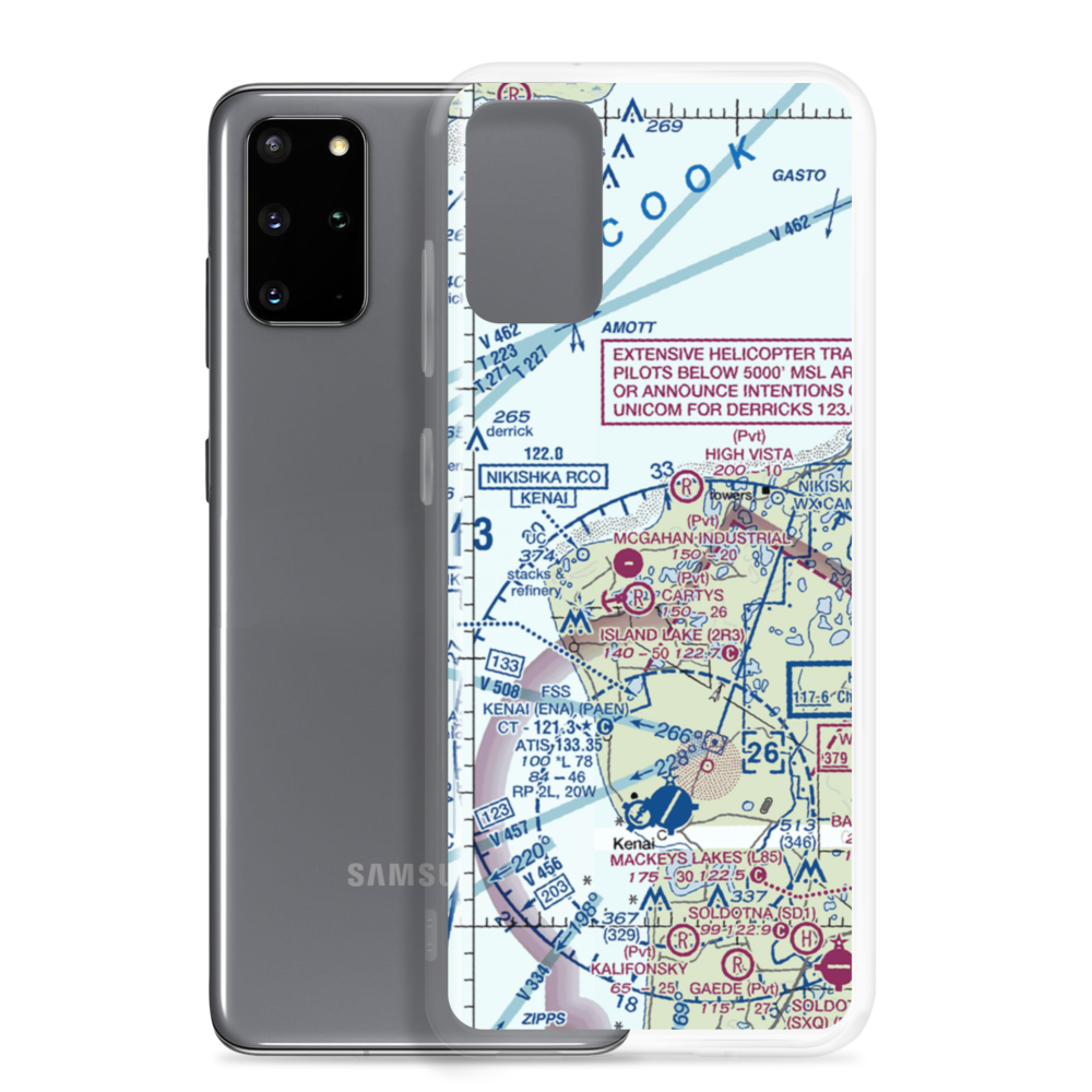 Butler Aviation Airport (6AK3) VFR Sectional Samsung Case Samsung Galaxy S20 Plus model shown
