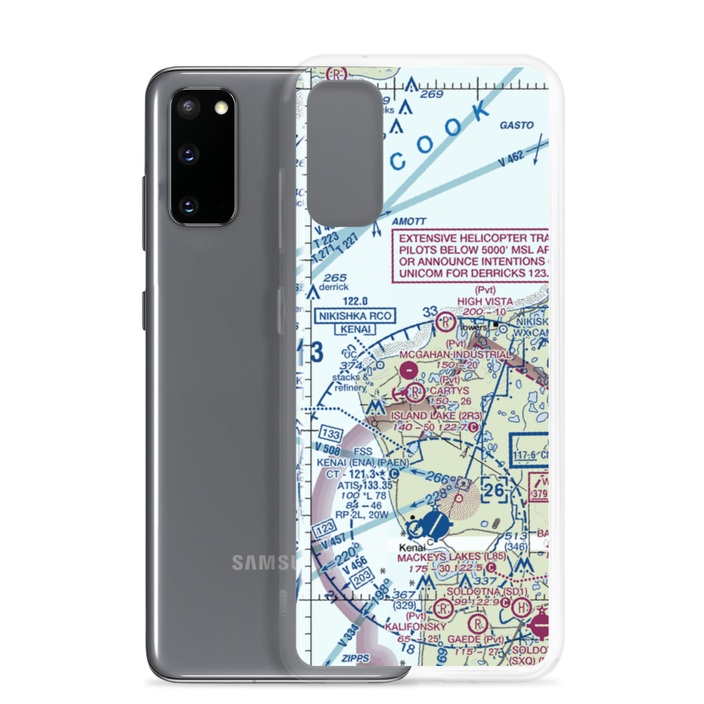 Butler Aviation Airport (6AK3) VFR Sectional Samsung Case Samsung Galaxy S20 model shown