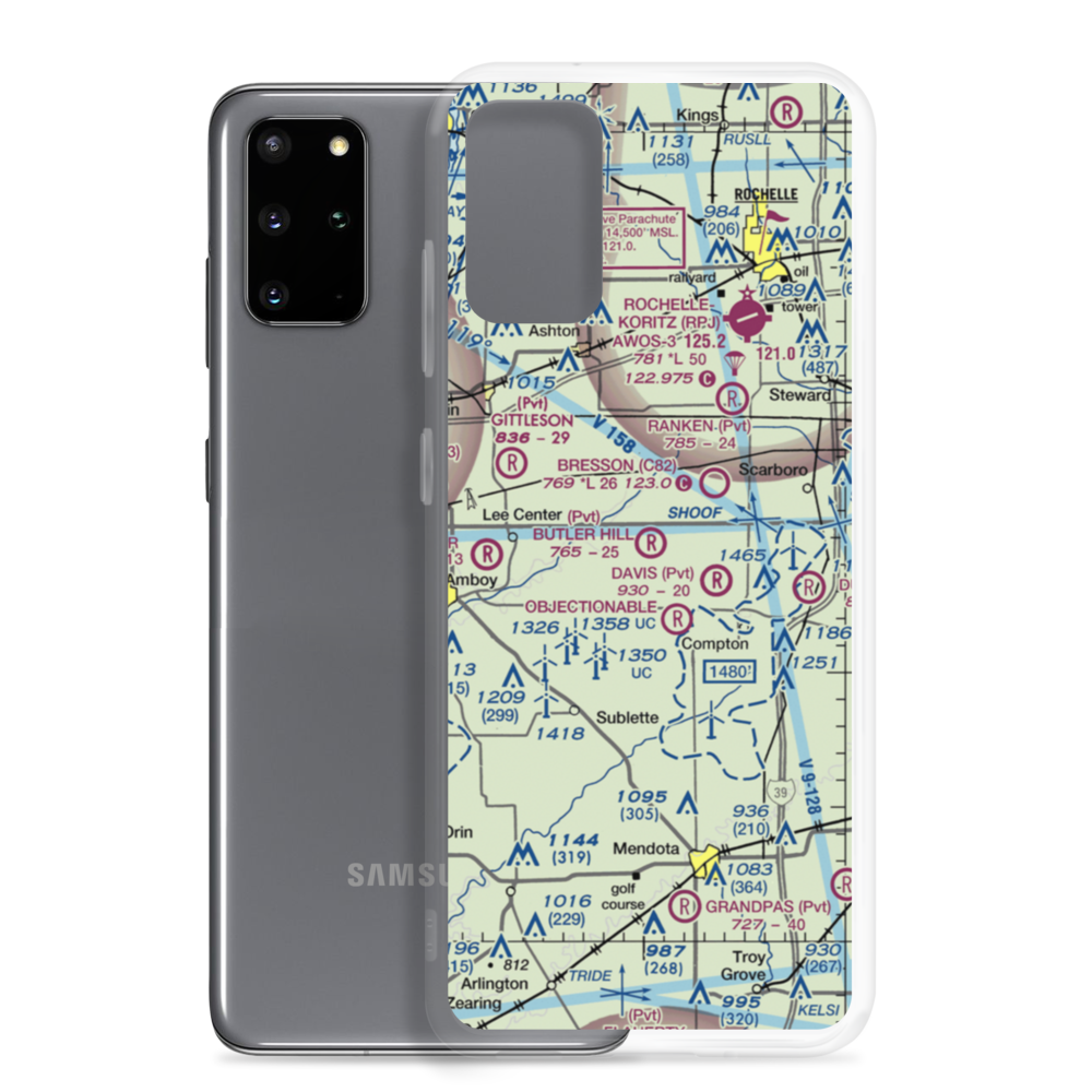 Butler Hill RLA Restricted Landing Area (8IL3) VFR Sectional Samsung Case Samsung Galaxy S20 Plus model shown