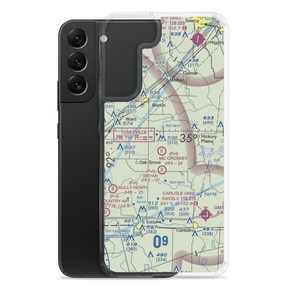 Butlerville Field (BUTL) VFR Sectional Samsung Case Samsung Galaxy S22 Plus model shown