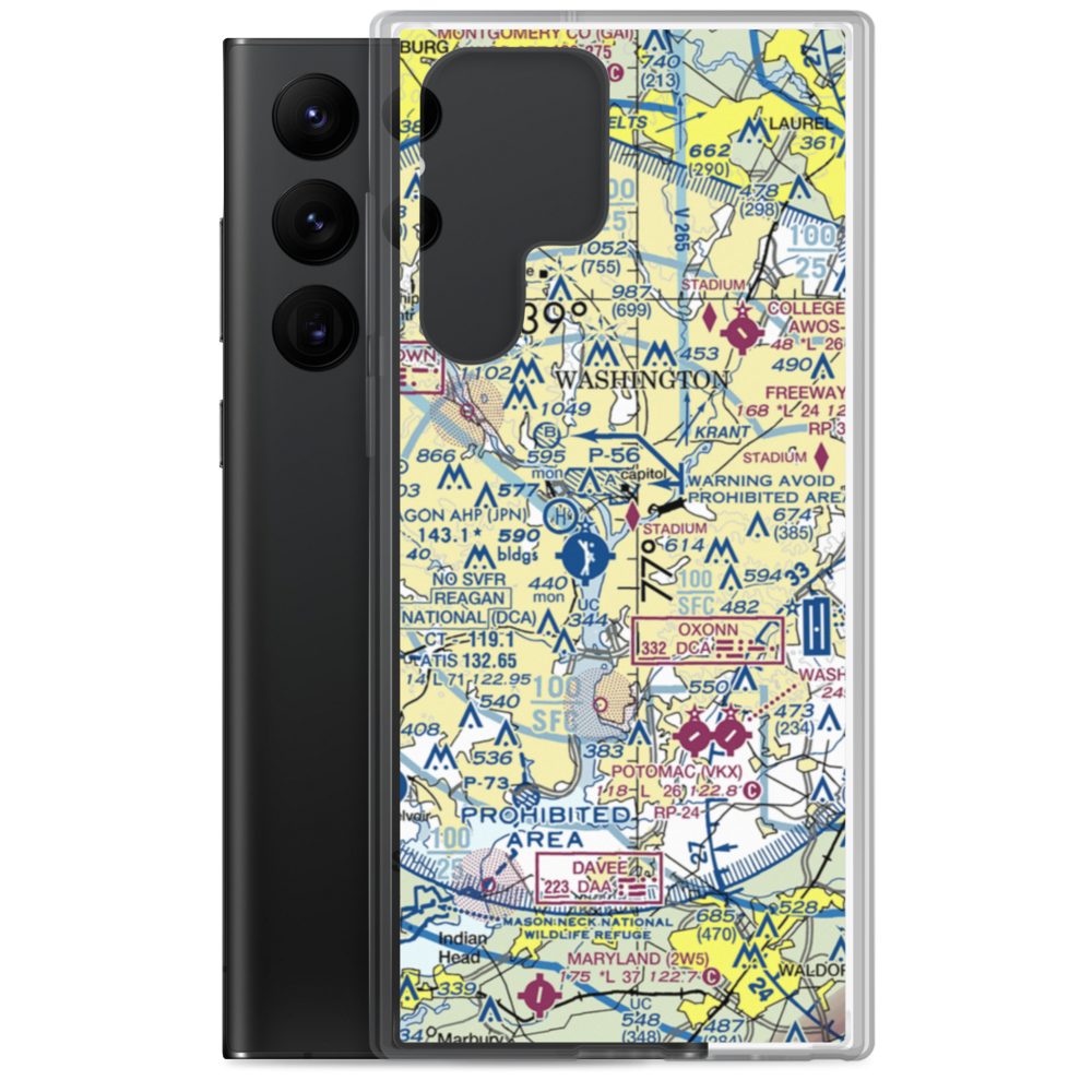 Buzzards Point Seaplane Base (BZS) VFR Sectional Samsung Case Samsung Galaxy S22 Ultra model shown