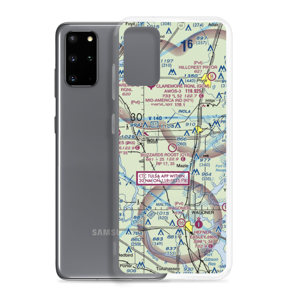 Buzzards Roost Airport (O18) VFR Sectional Samsung Case Samsung Galaxy S20 Plus model shown