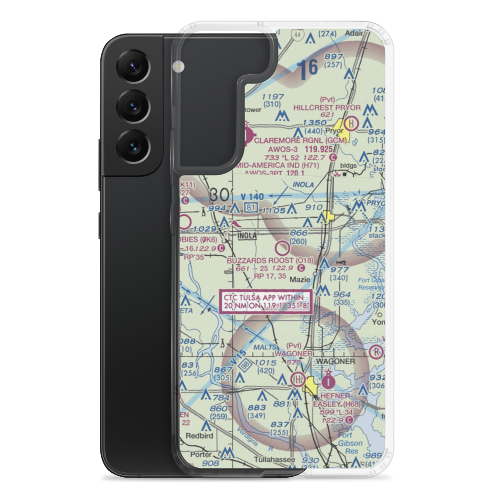 Buzzards Roost Airport (O18) VFR Sectional Samsung Case Samsung Galaxy S22 Plus model shown
