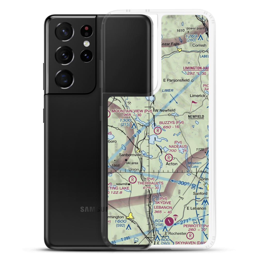 Buzzy's Field (ME89) VFR Sectional Samsung Case Samsung Galaxy S21 Ultra model shown