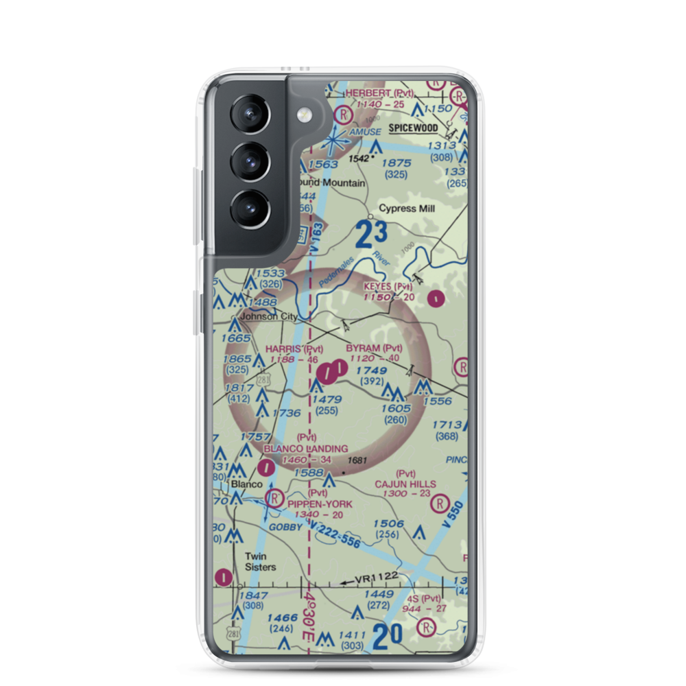 Byram Ranch Airport (63XS) VFR Sectional Samsung Case Samsung Galaxy S21 model shown