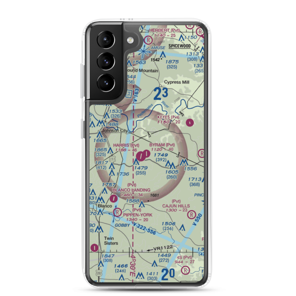 Byram Ranch Airport (63XS) VFR Sectional Samsung Case Samsung Galaxy S21 Plus model shown
