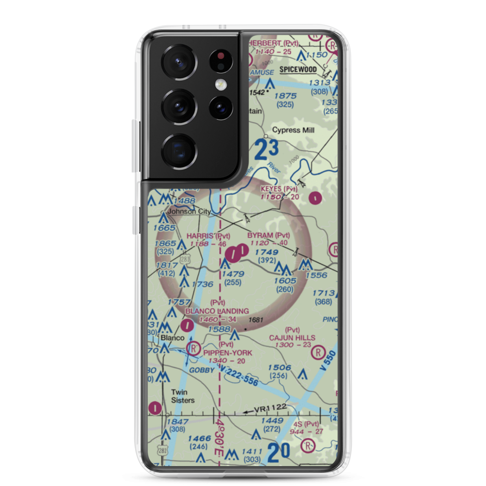 Byram Ranch Airport (63XS) VFR Sectional Samsung Case Samsung Galaxy S21 Ultra model shown