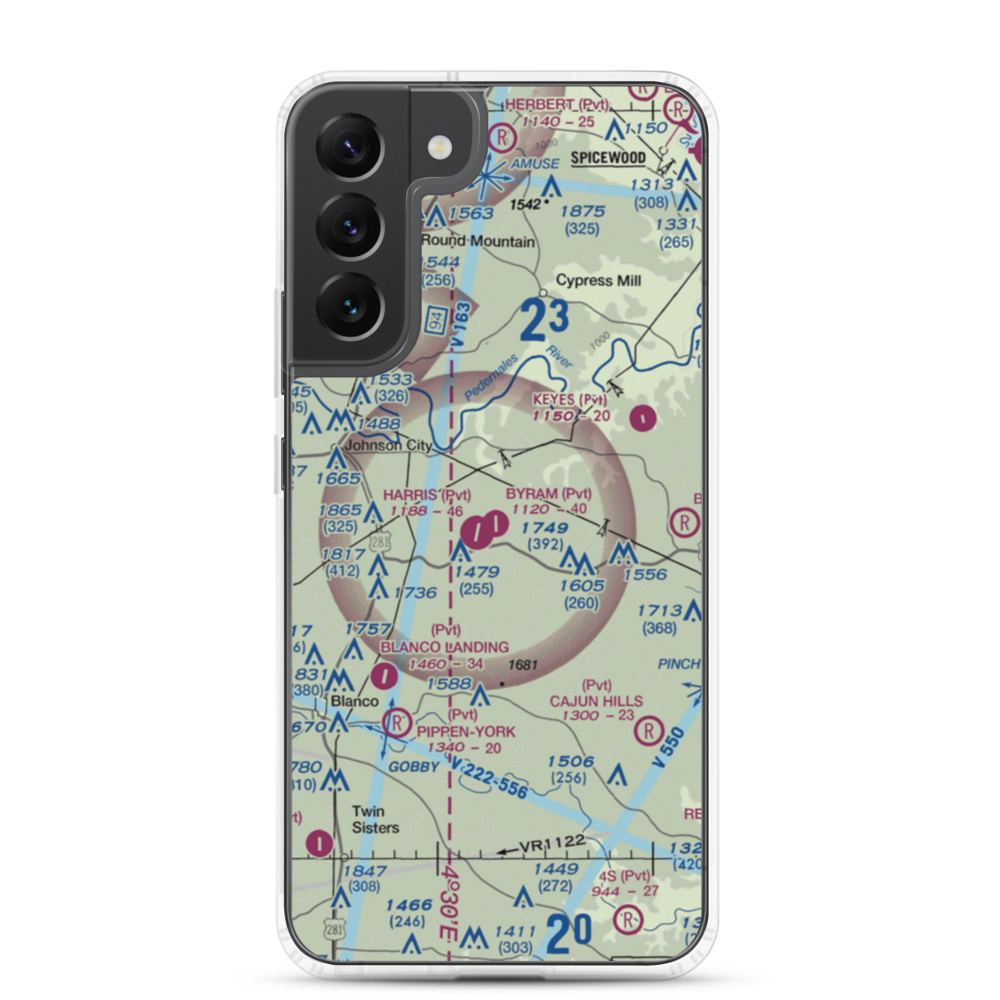 Byram Ranch Airport (63XS) VFR Sectional Samsung Case Samsung Galaxy S22 Plus model shown