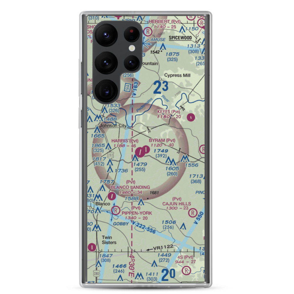 Byram Ranch Airport (63XS) VFR Sectional Samsung Case Samsung Galaxy S22 Ultra model shown