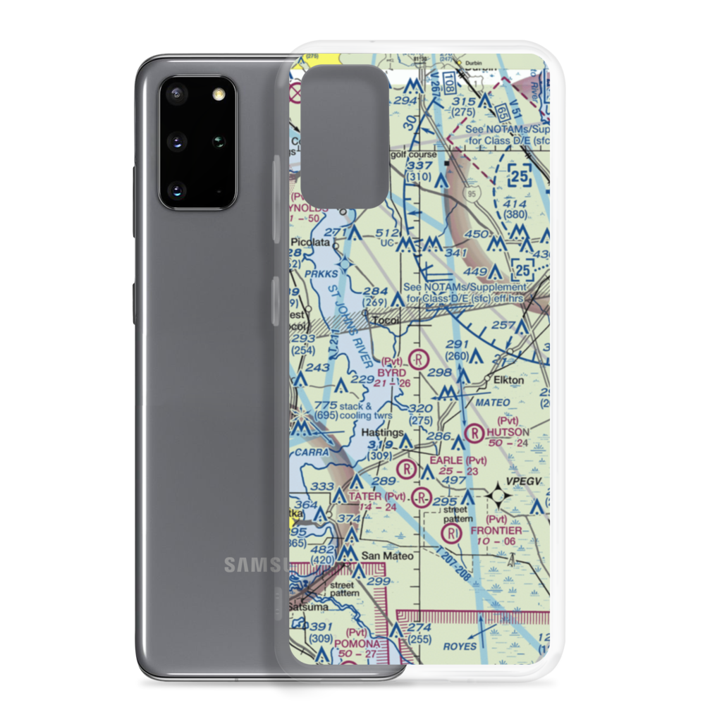 Byrd Air Field (5FL4) VFR Sectional Samsung Case Samsung Galaxy S20 Plus model shown