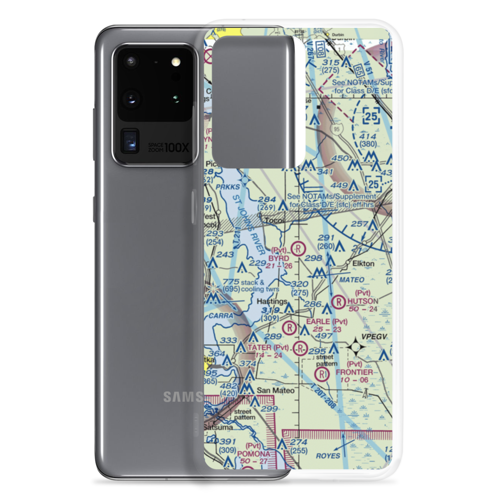 Byrd Air Field (5FL4) VFR Sectional Samsung Case Samsung Galaxy S20 Ultra model shown