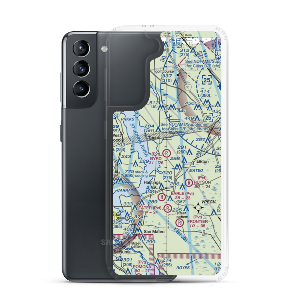 Byrd Air Field (5FL4) VFR Sectional Samsung Case Samsung Galaxy S21 model shown