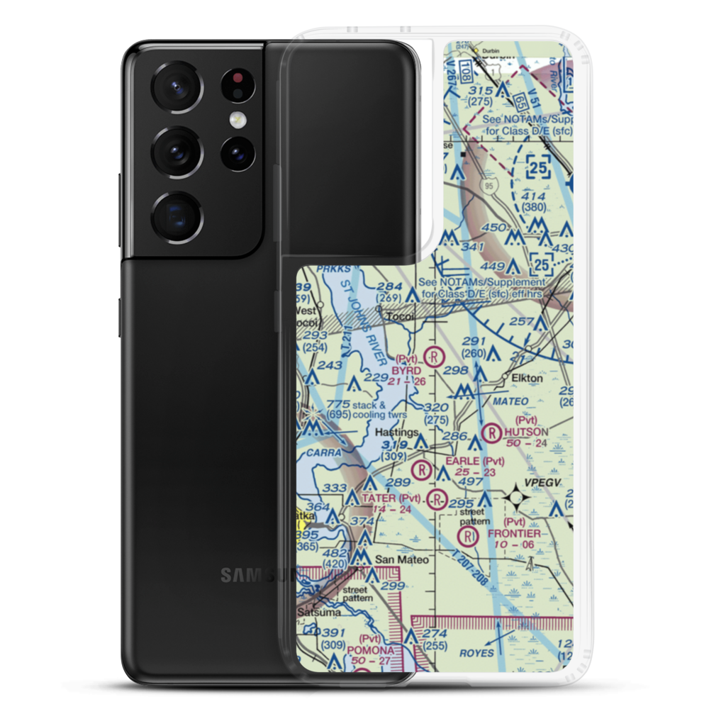 Byrd Air Field (5FL4) VFR Sectional Samsung Case Samsung Galaxy S21 Ultra model shown