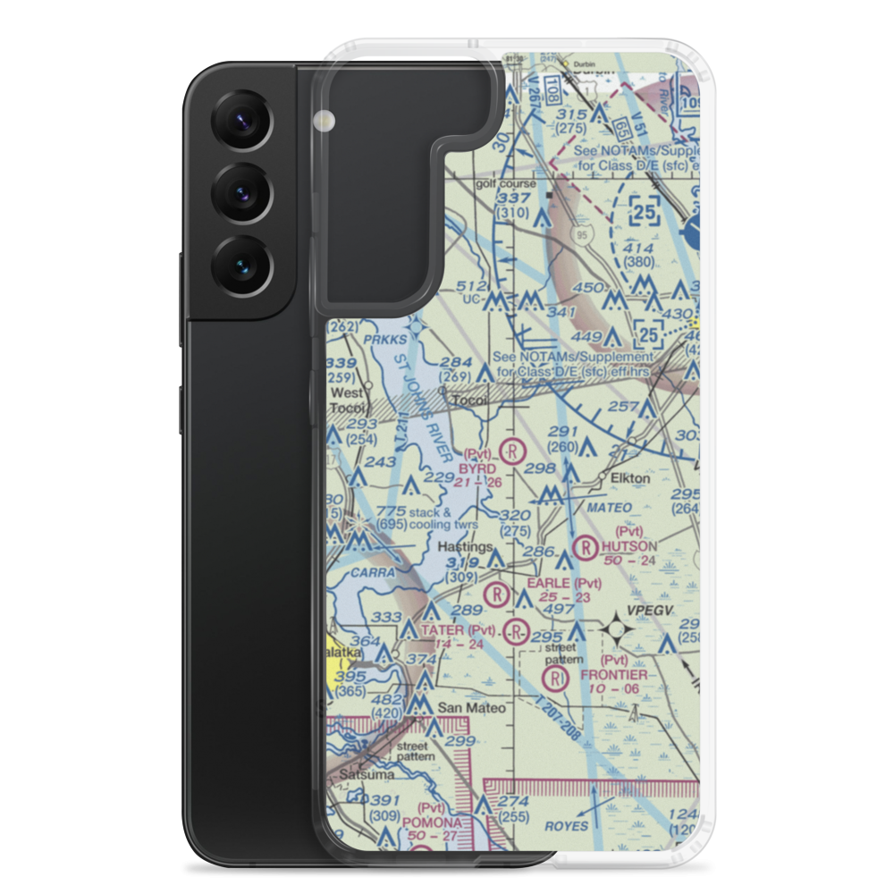 Byrd Air Field (5FL4) VFR Sectional Samsung Case Samsung Galaxy S22 Plus model shown
