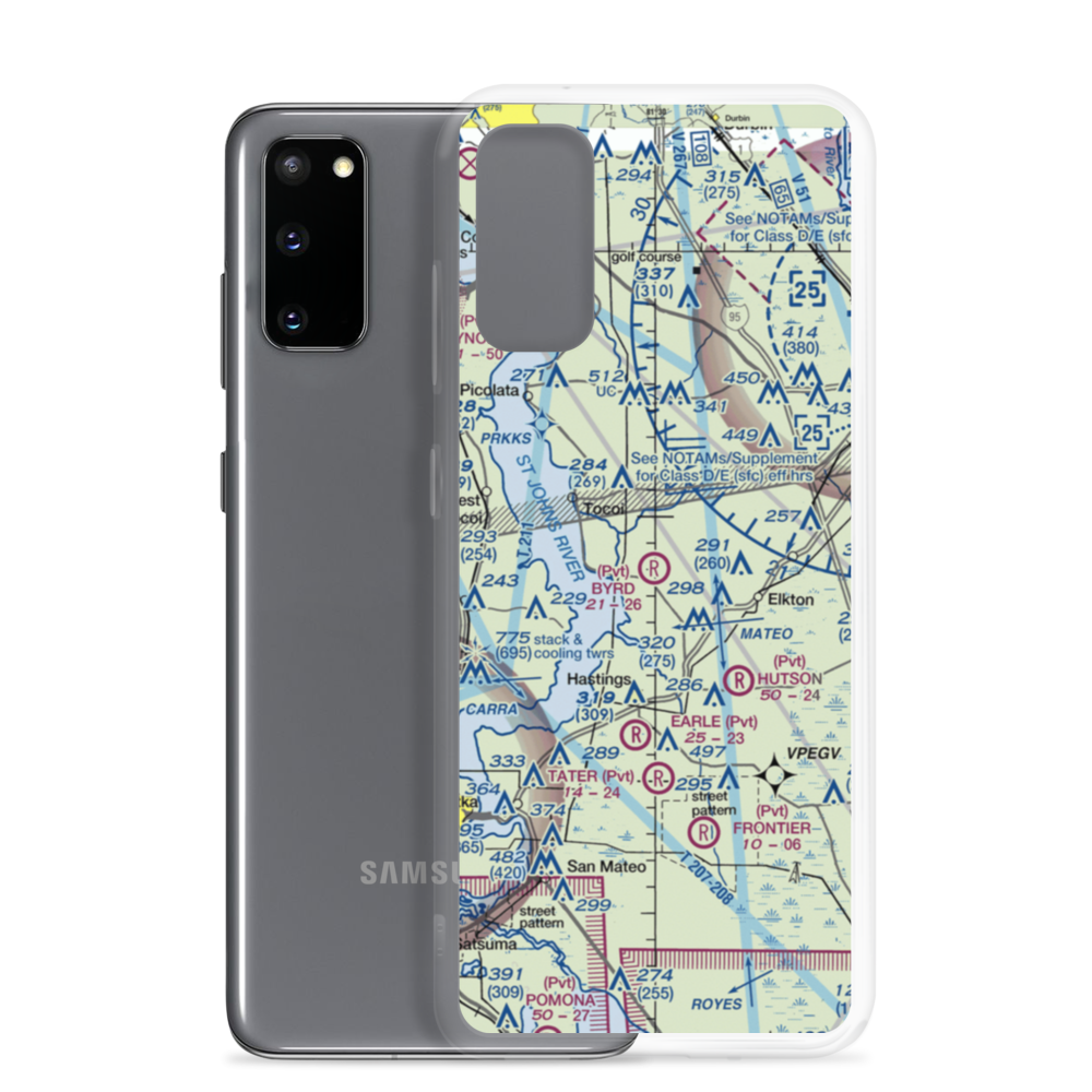 Byrd Air Field (5FL4) VFR Sectional Samsung Case Samsung Galaxy S20 model shown