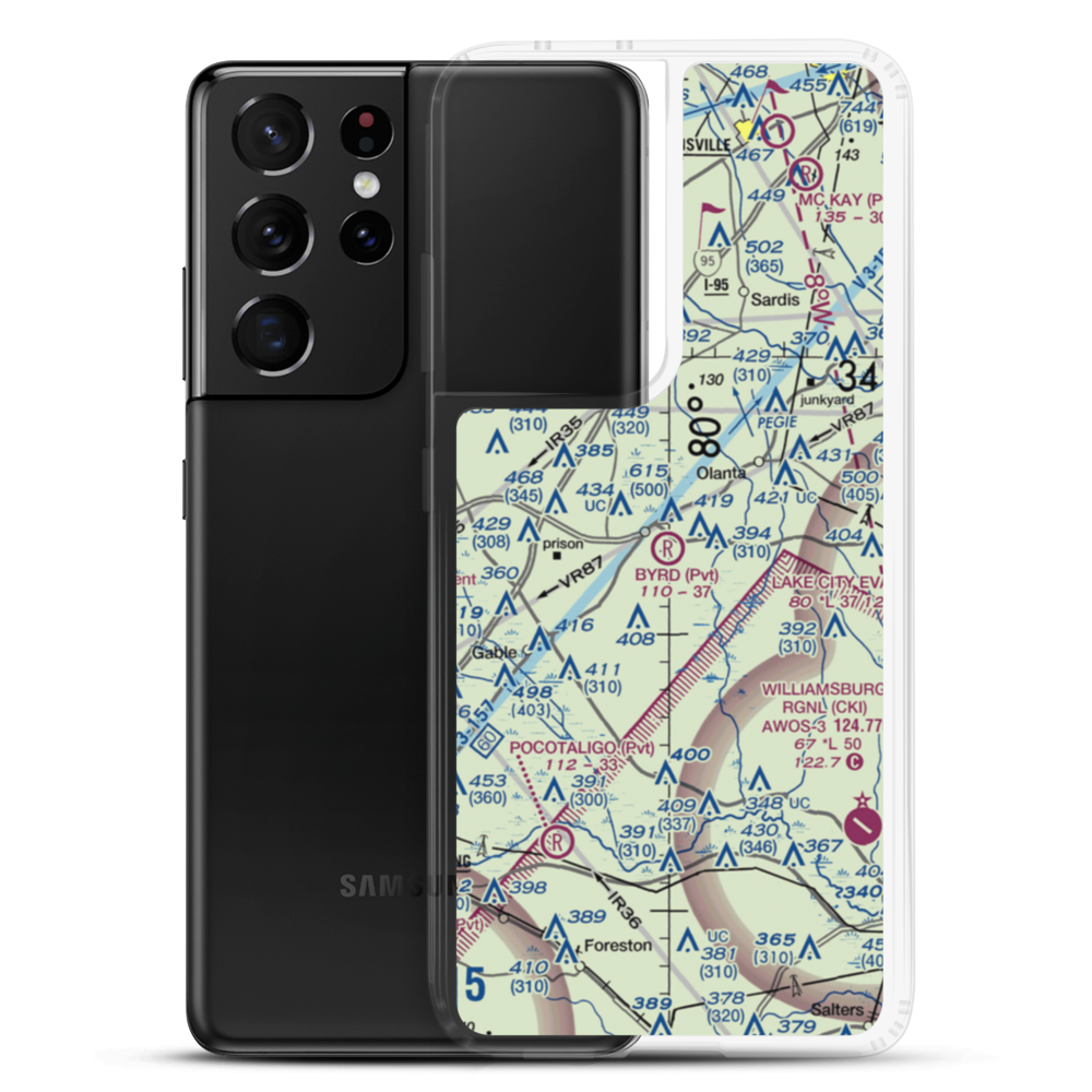Byrd Field (SC48) VFR Sectional Samsung Case Samsung Galaxy S21 Ultra model shown