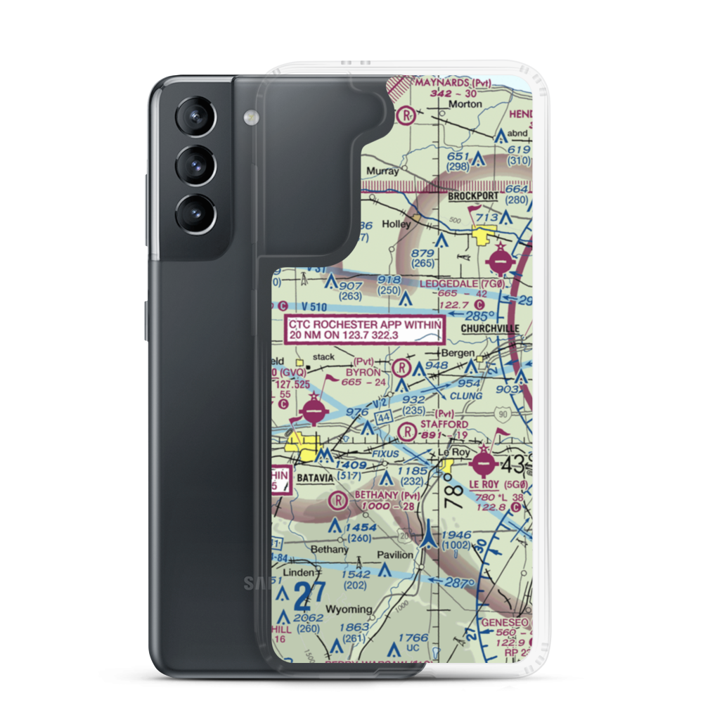 Byron Airpark (2NY4) VFR Sectional Samsung Case Samsung Galaxy S21 model shown