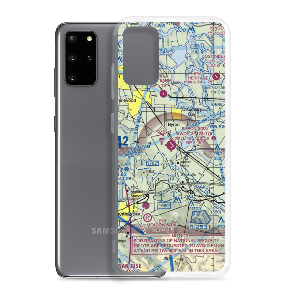 Byron Airport (C83) VFR Sectional Samsung Case Samsung Galaxy S20 Plus model shown