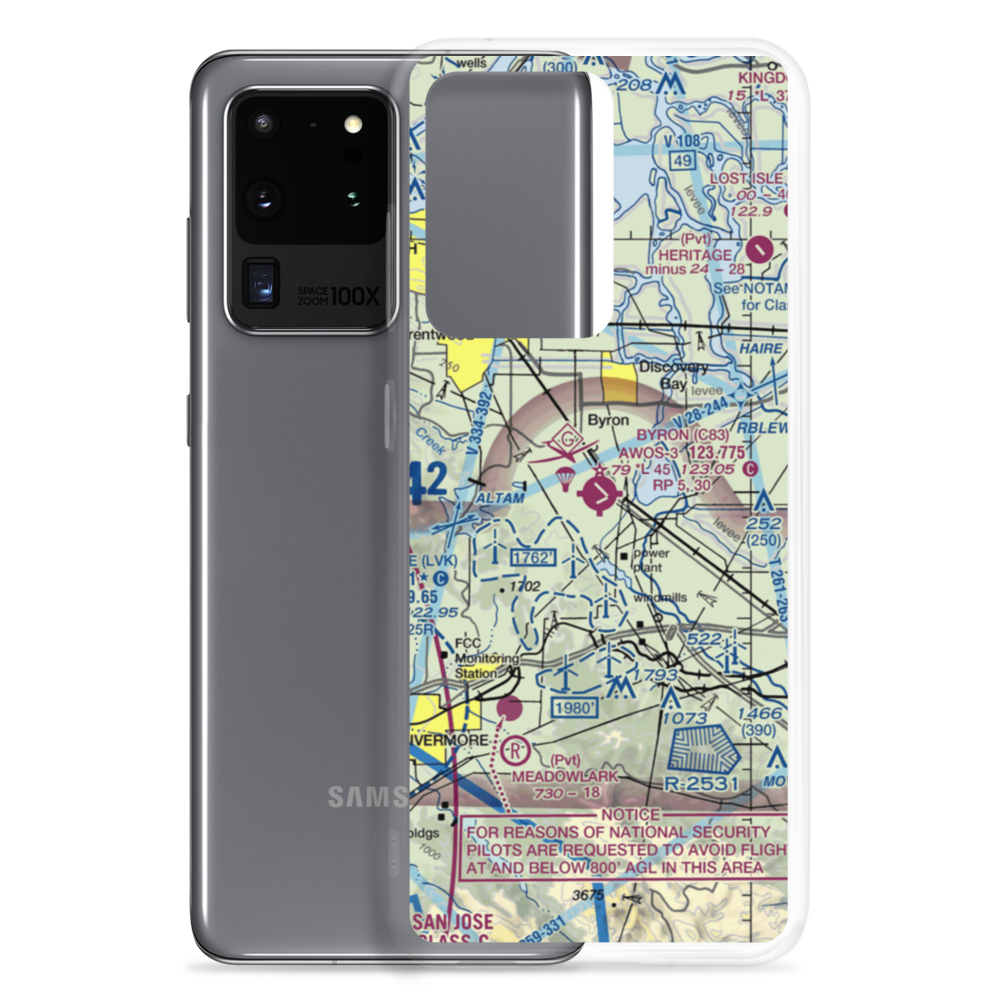 Byron Airport (C83) VFR Sectional Samsung Case Samsung Galaxy S20 Ultra model shown