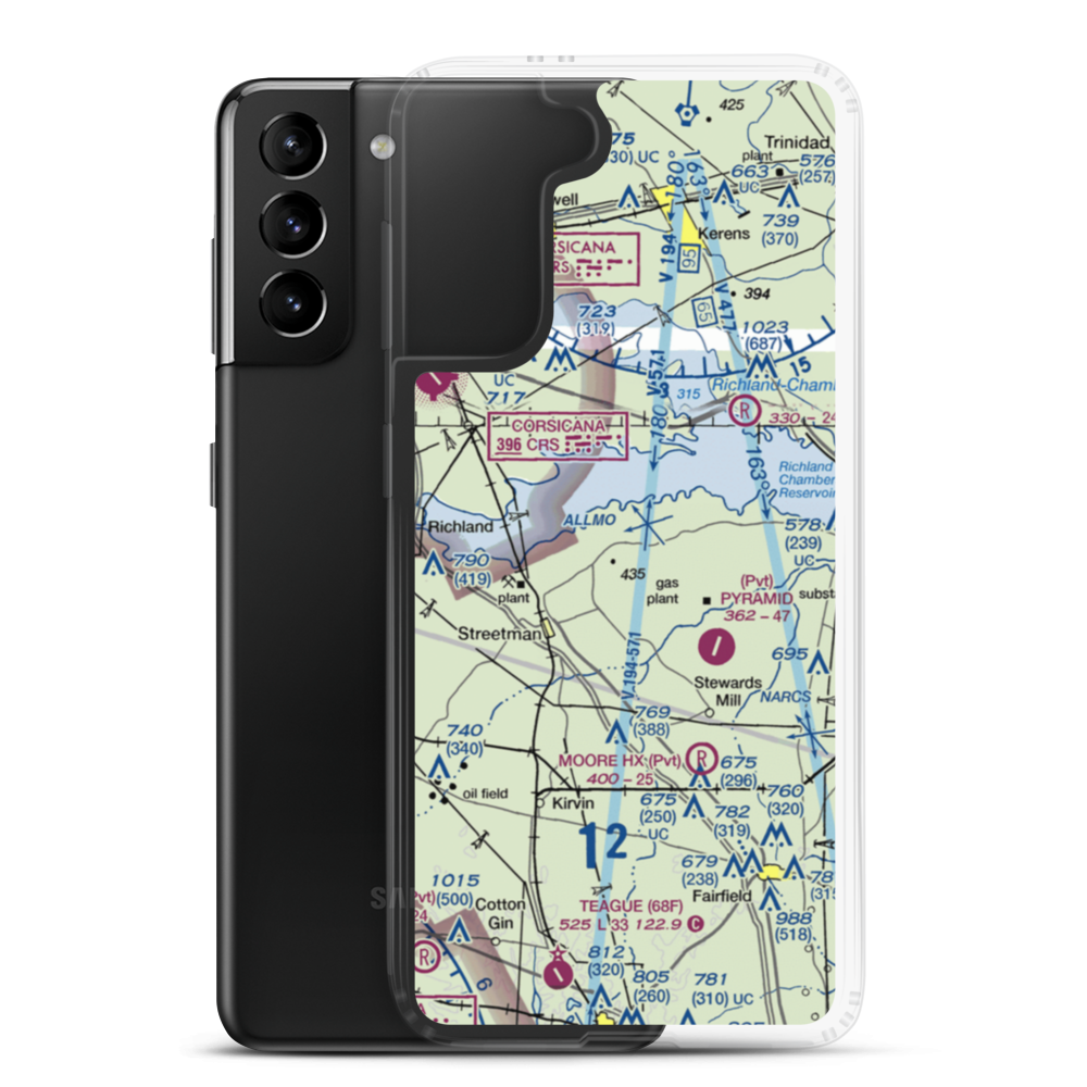 Byrt Airport (5XS9) VFR Sectional Samsung Case Samsung Galaxy S21 Plus model shown