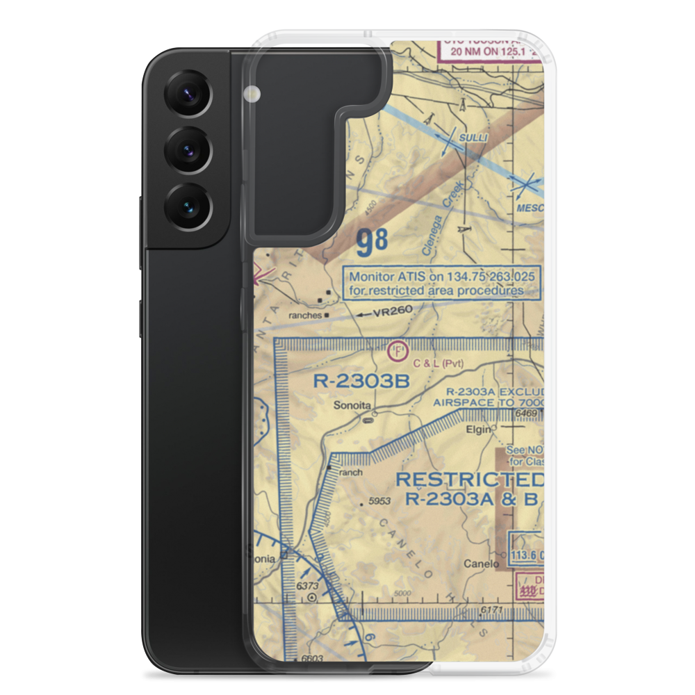 C & L Ranch Ultralightport (AZ19) VFR Sectional Samsung Case Samsung Galaxy S22 Plus model shown