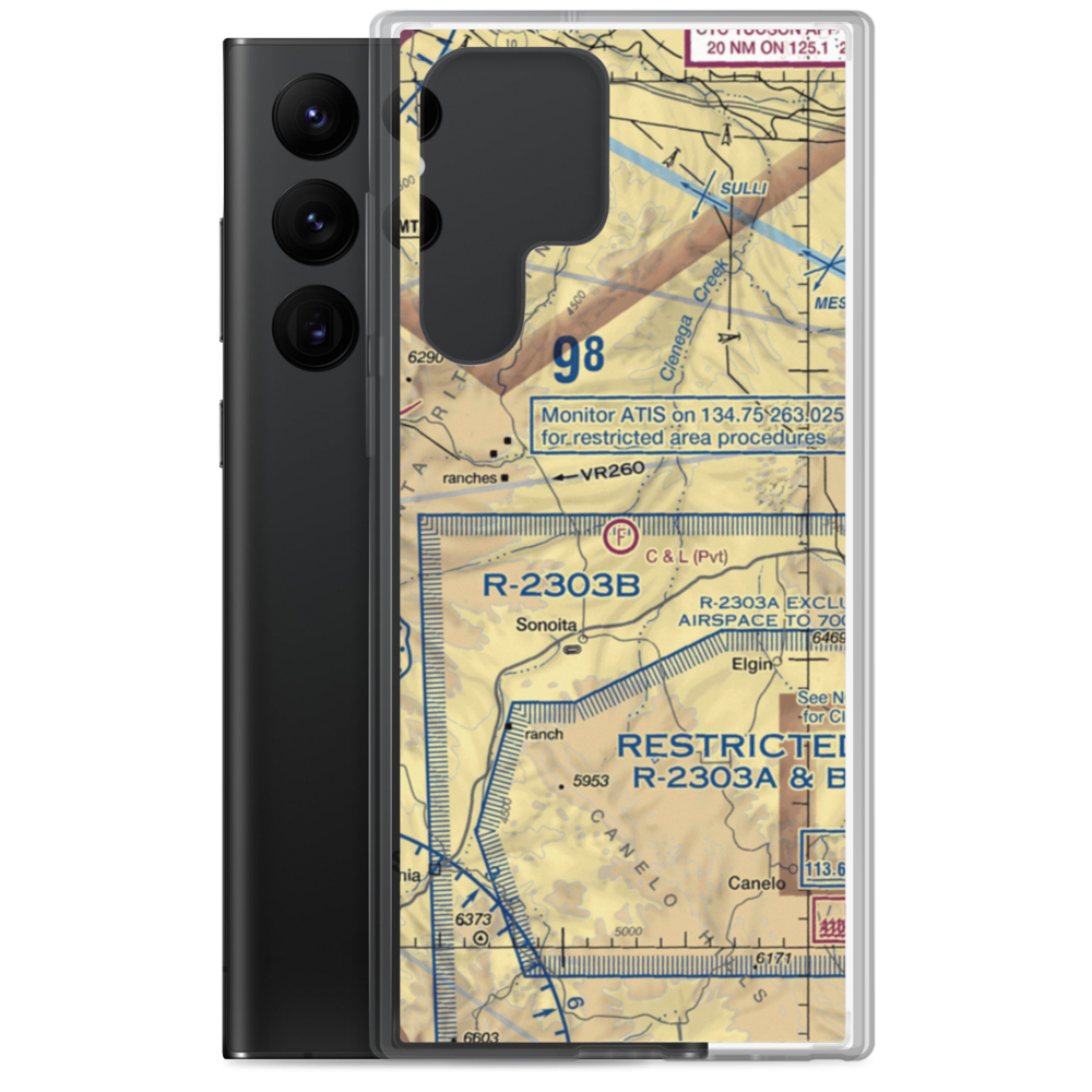 C & L Ranch Ultralightport (AZ19) VFR Sectional Samsung Case Samsung Galaxy S22 Ultra model shown