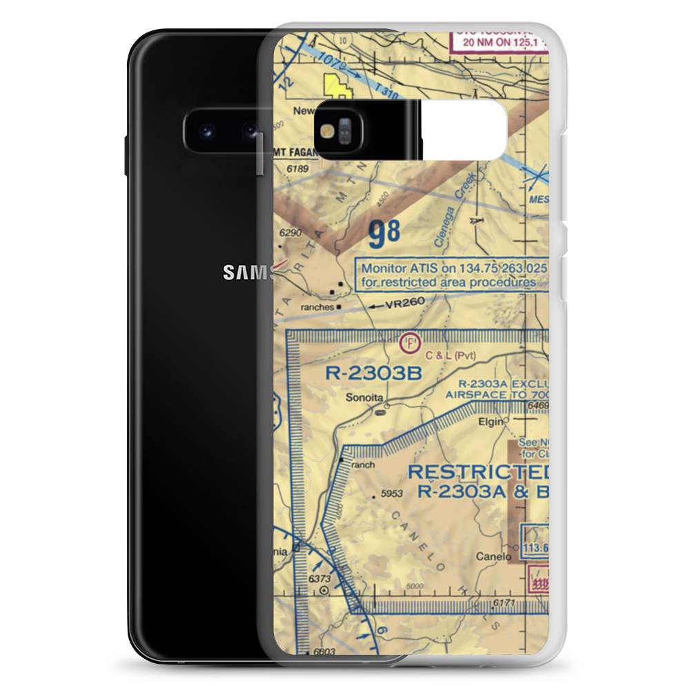 C & L Ranch Ultralightport (AZ19) VFR Sectional Samsung Case Samsung Galaxy S10+ model shown