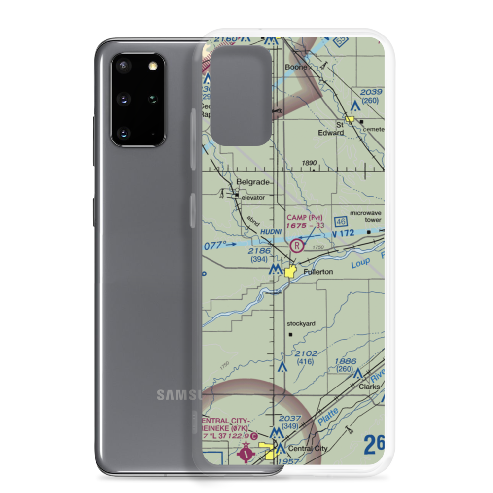 C A M P Airport (8NE9) VFR Sectional Samsung Case Samsung Galaxy S20 Plus model shown