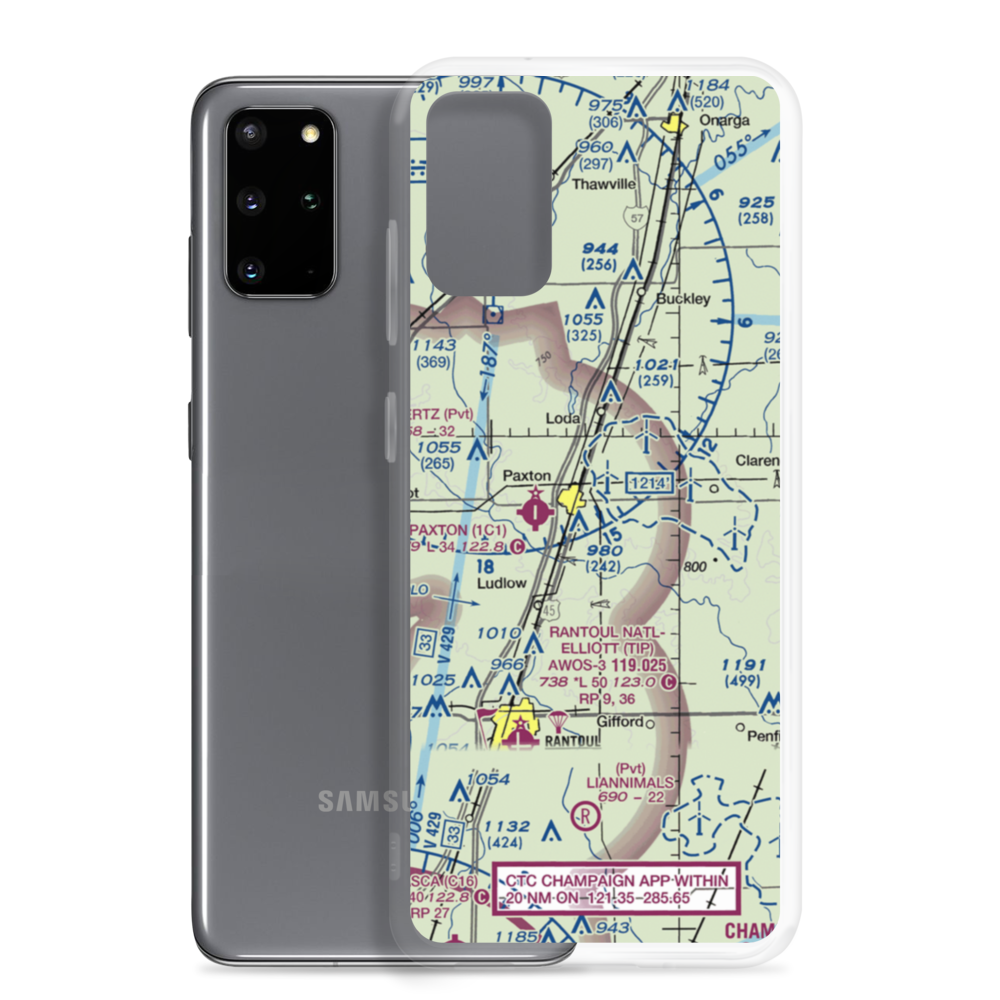 C D Maulding Airport (LL32) VFR Sectional Samsung Case Samsung Galaxy S20 Plus model shown