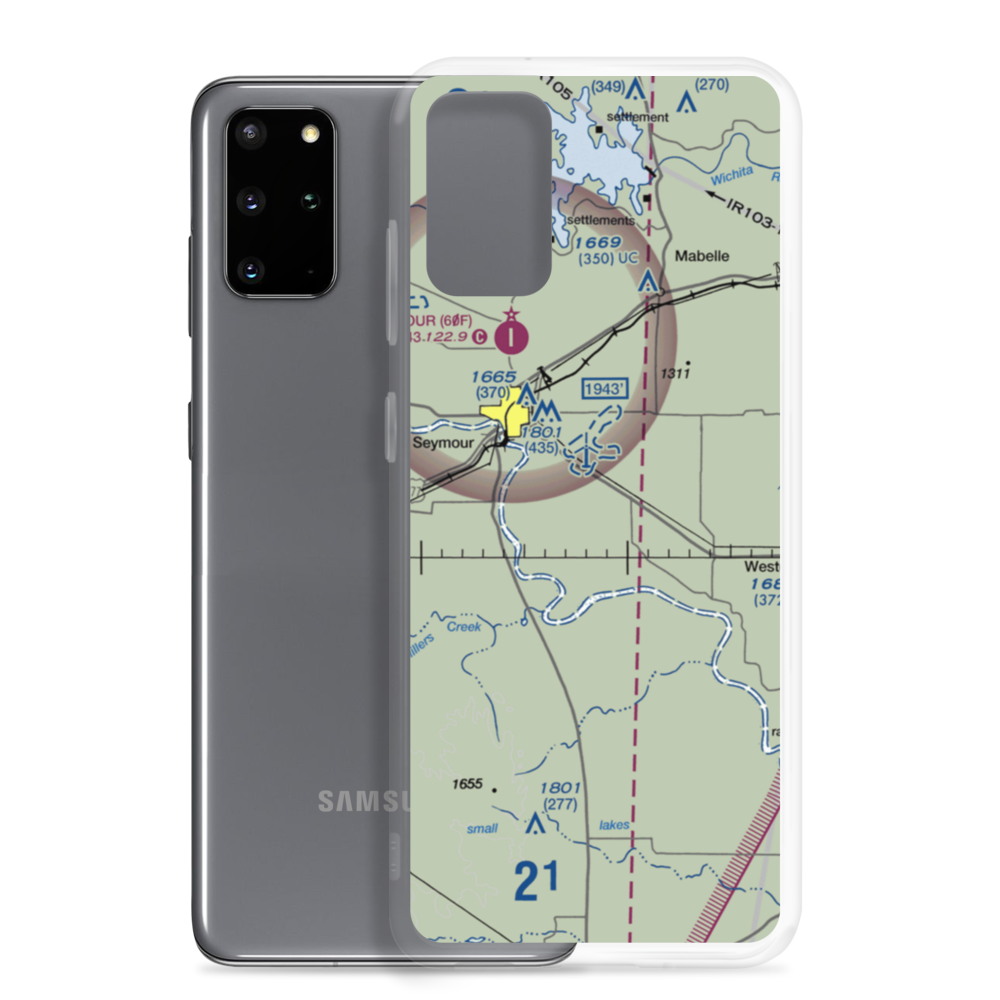 C Lazy T Ranch Airport (TS20) VFR Sectional Samsung Case Samsung Galaxy S20 Plus model shown