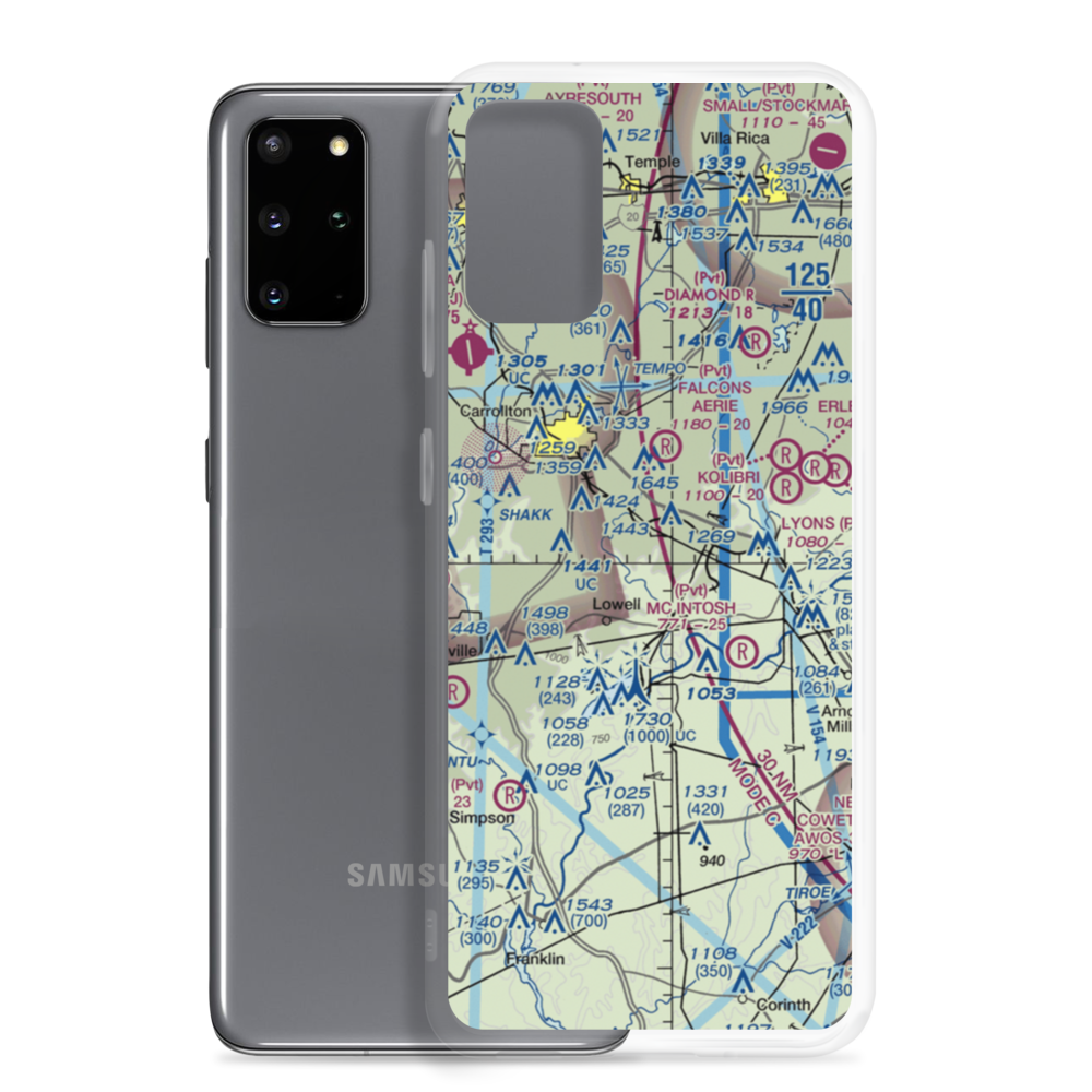 C&R Farm Airport (78GA) VFR Sectional Samsung Case Samsung Galaxy S20 Plus model shown