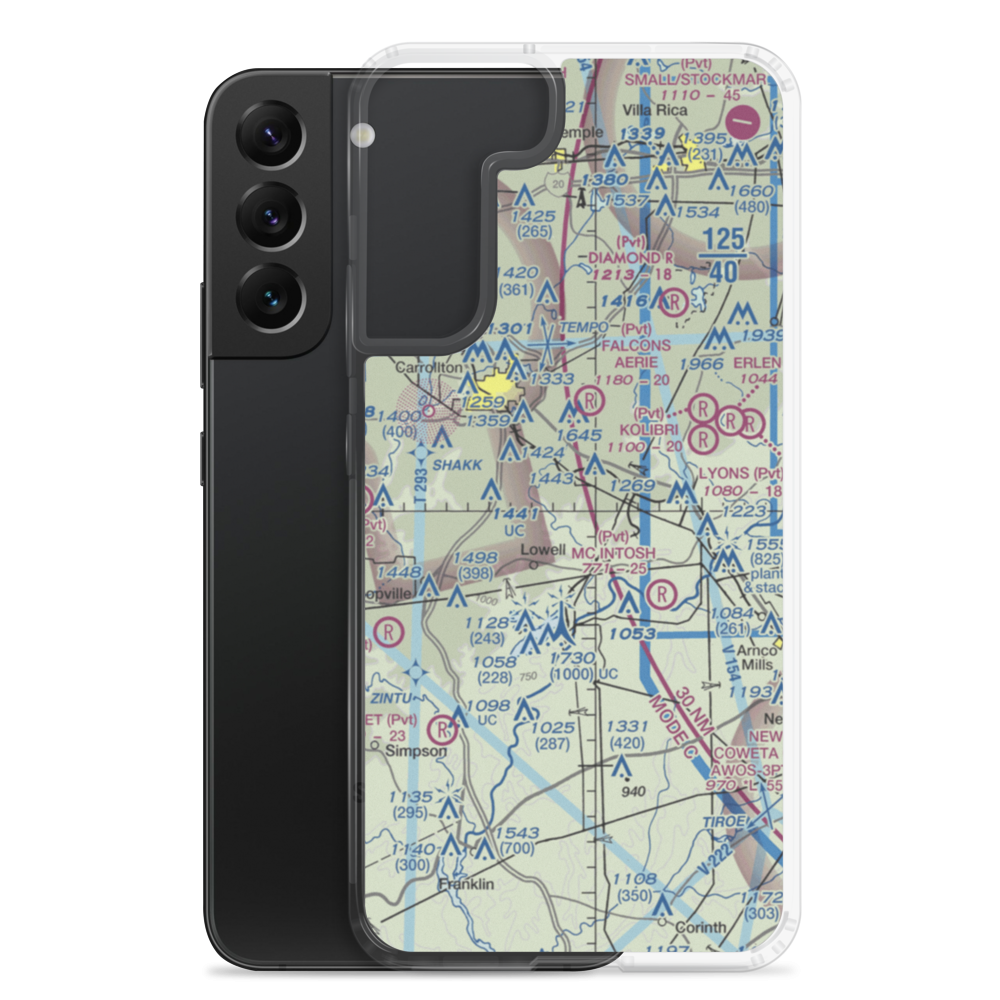 C&R Farm Airport (78GA) VFR Sectional Samsung Case Samsung Galaxy S22 Plus model shown