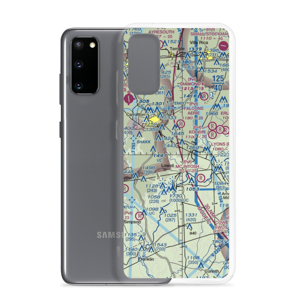 C&R Farm Airport (78GA) VFR Sectional Samsung Case Samsung Galaxy S20 model shown