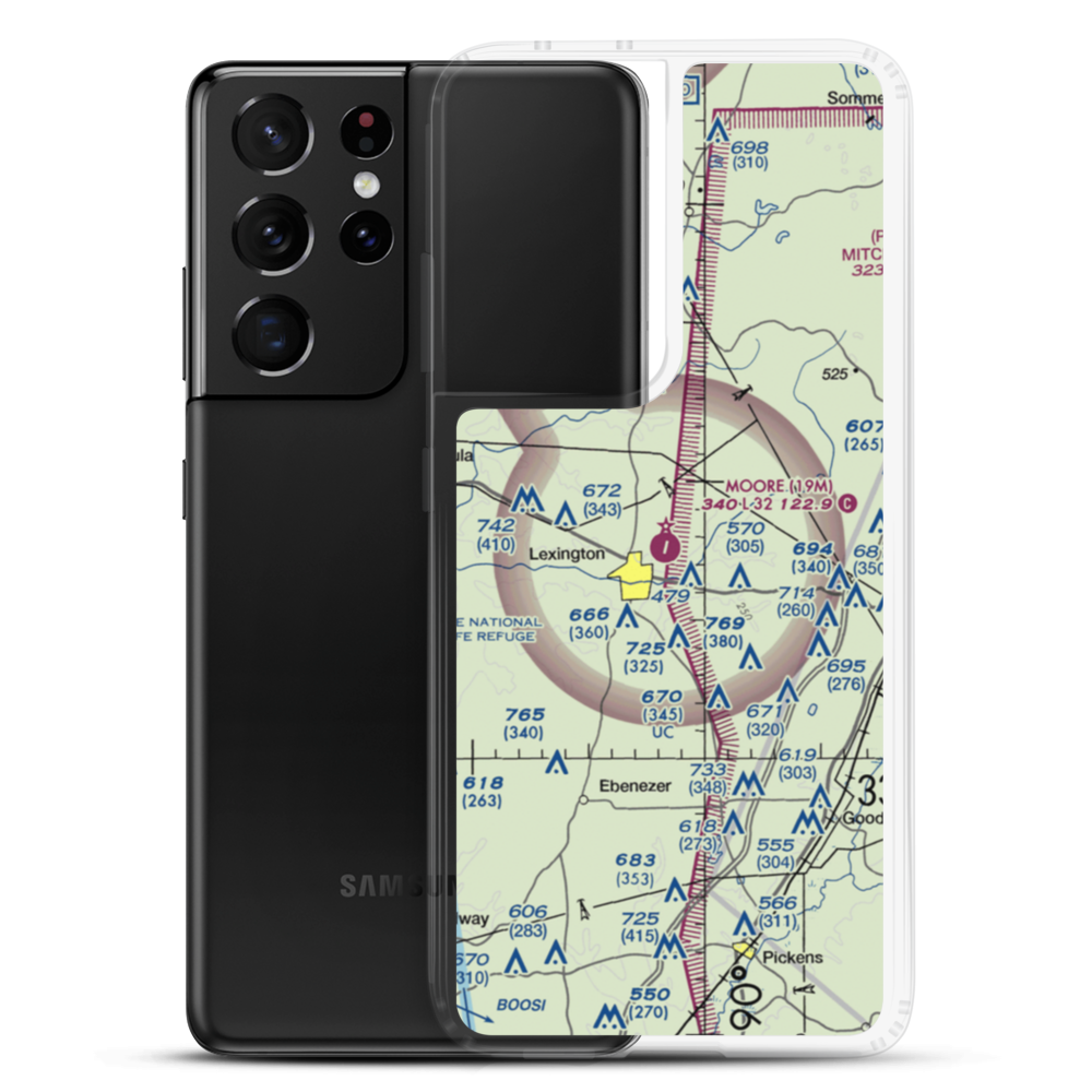 C. A. Moore Airport (19M) VFR Sectional Samsung Case Samsung Galaxy S21 Ultra model shown