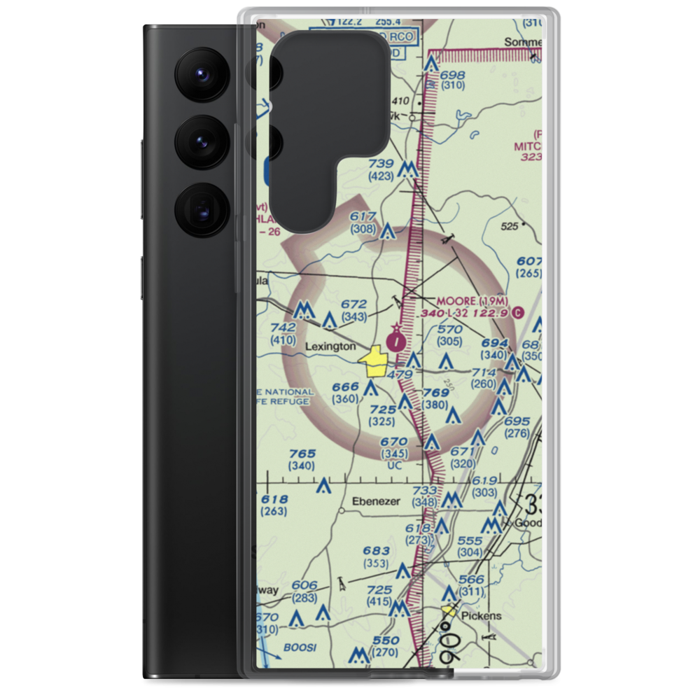 C. A. Moore Airport (19M) VFR Sectional Samsung Case Samsung Galaxy S22 Ultra model shown