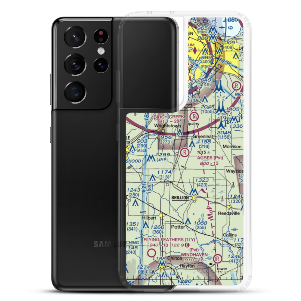 C. R. Acres Airport (2WS3) VFR Sectional Samsung Case Samsung Galaxy S21 Ultra model shown