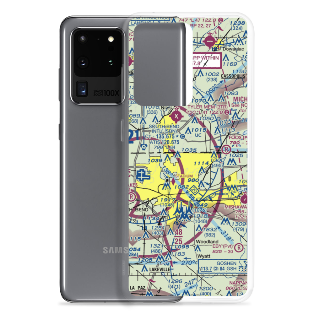 C. V. Airport (II43) VFR Sectional Samsung Case Samsung Galaxy S20 Ultra model shown